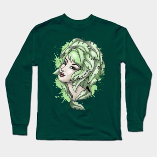 Elf Naughty Weird Portrait Long Sleeve T-Shirt